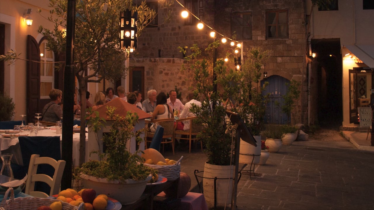 Old Town Cafe, Island of Rhodes, Greece